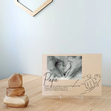 Load image into Gallery viewer, Fathers Day A5 Print Hand in Hand - Add your photo + text
