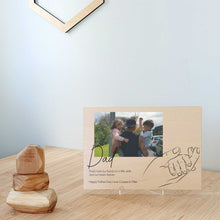 Load image into Gallery viewer, Fathers Day A5 Print Hand in Hand - Add your photo + text
