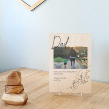 Load image into Gallery viewer, Fathers Day A5 Print Walk with Me - Add your photo + text
