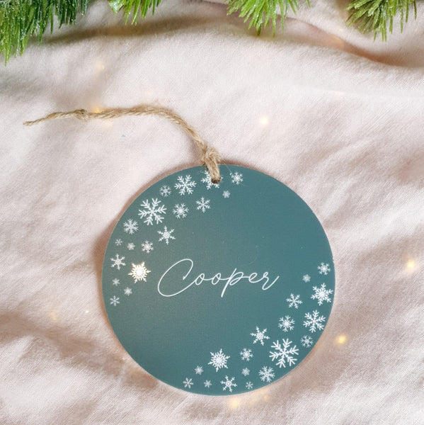 Snowflake Christmas Decoration - Add a name