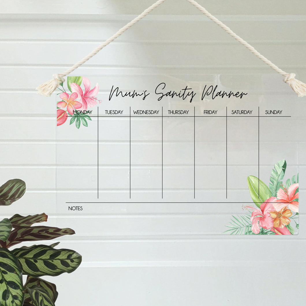 Wall Planner Layout 2 - Tropical