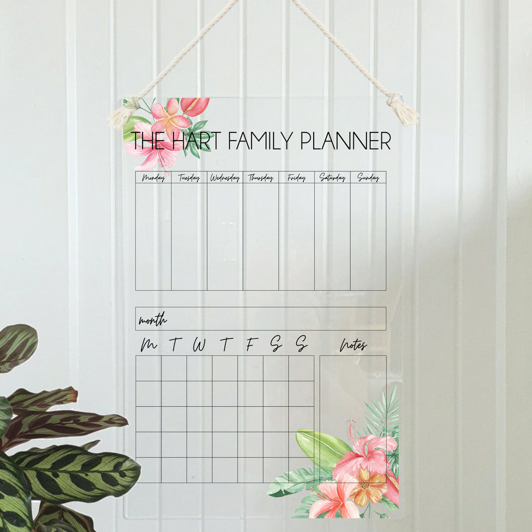 Wall Planner Layout 3 - Tropical